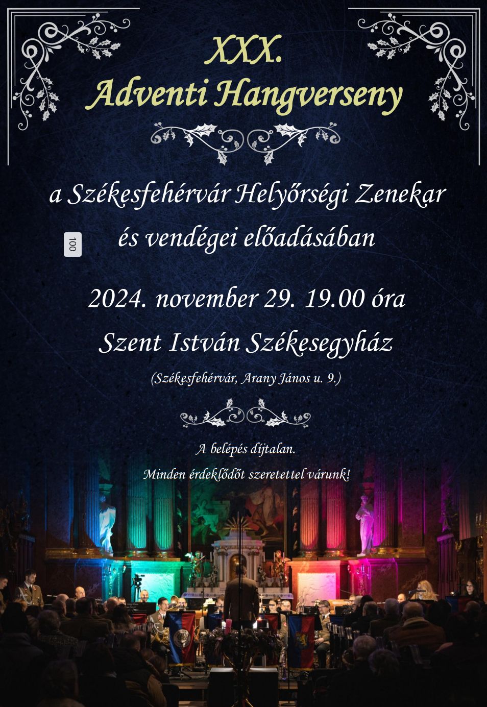 November 29-én lesz a Székesfehérvár Helyőrségi Zenekar adventi koncertje